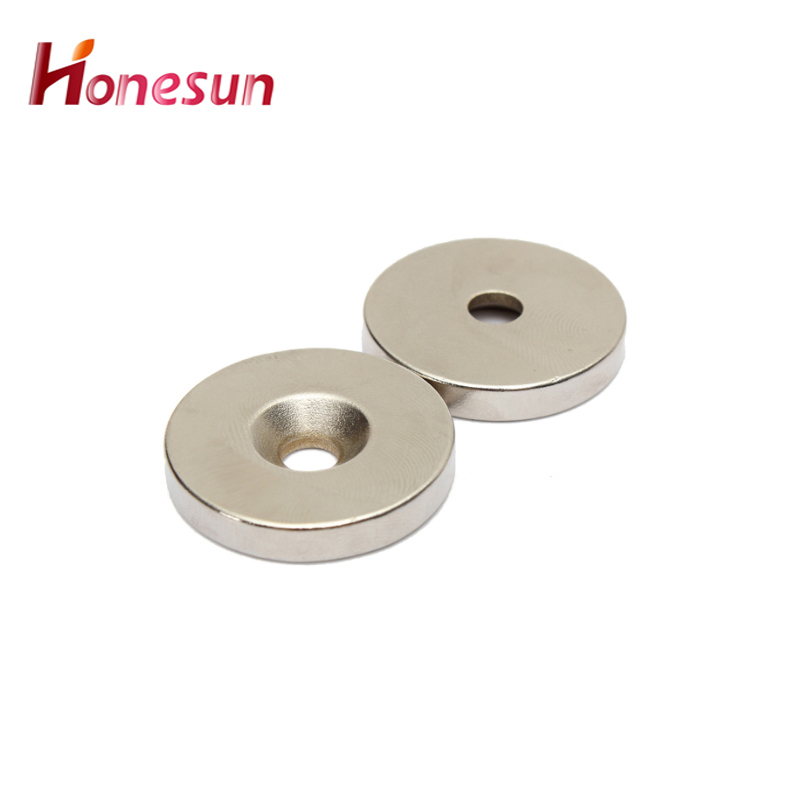 Round Magnets with Countersunk Hole N35 N42 N45 N50 N52 Super Strong Disc Rare Earth Neodymium Magnets NdFeB Magnets