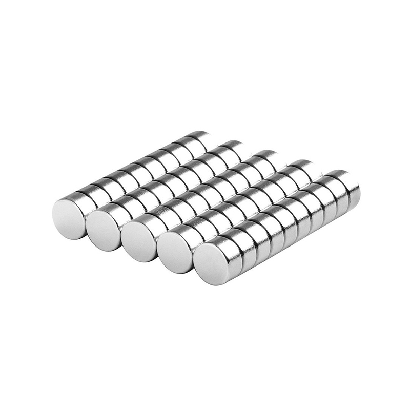 Neodymium cylinder magnet custom size custom coating strong n52 neodymium magnet