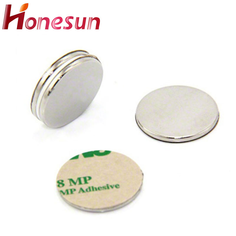Round Magnets with Adhesive Super Strong Small Magnets N35 N38 N42 N45 N48 N52 Permanent NdFeB Disc Rare Earth Neodymium Magnets