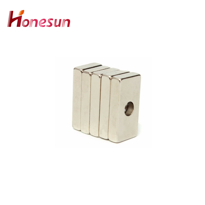 Rectangular Magnets with Countersunk Hole N35 N38 N42 N45 N50 N52 Super Strong NdFeB Magnets Square Rare Earth Neodymium Magnets