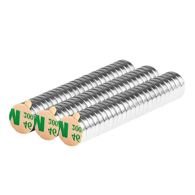 Super Powerful Neodymium Magnets Dia 1.26x1/8" W/ 3M Adhesives Strong Disc Rare Earth Magnets in Non-Shattering Packages for Fridges Crafting Iron Filing Demo Science DIY Projects 
